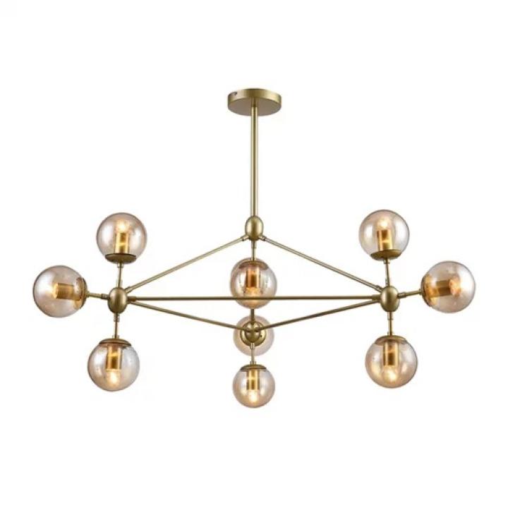 Produto Nova Luz: PEND. ORBE 10X E27 DOURADO/CHAMP. R=OP056G BELLA