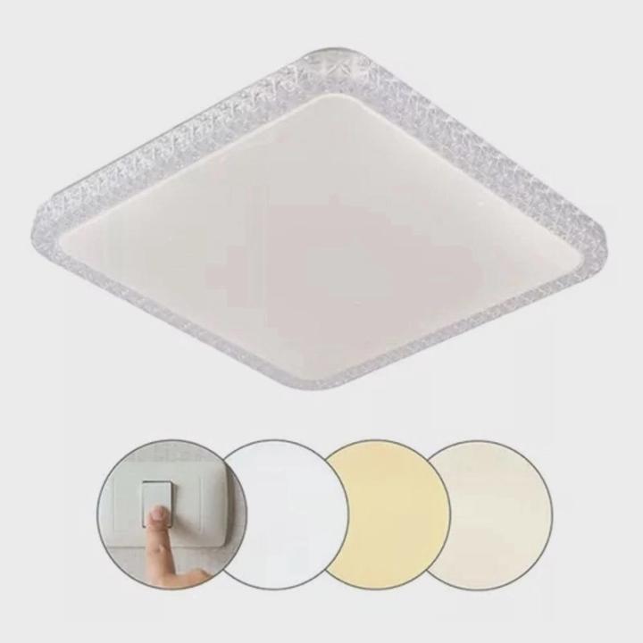 Produto Nova Luz: PLAFON LED HEVVY SOB QUAD FIANN 24W 3-TEMP.BIV. R=LY-8207BS BC 